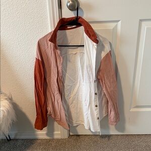 Gant Multicolor Button Down Shirt - Red, White, Pink